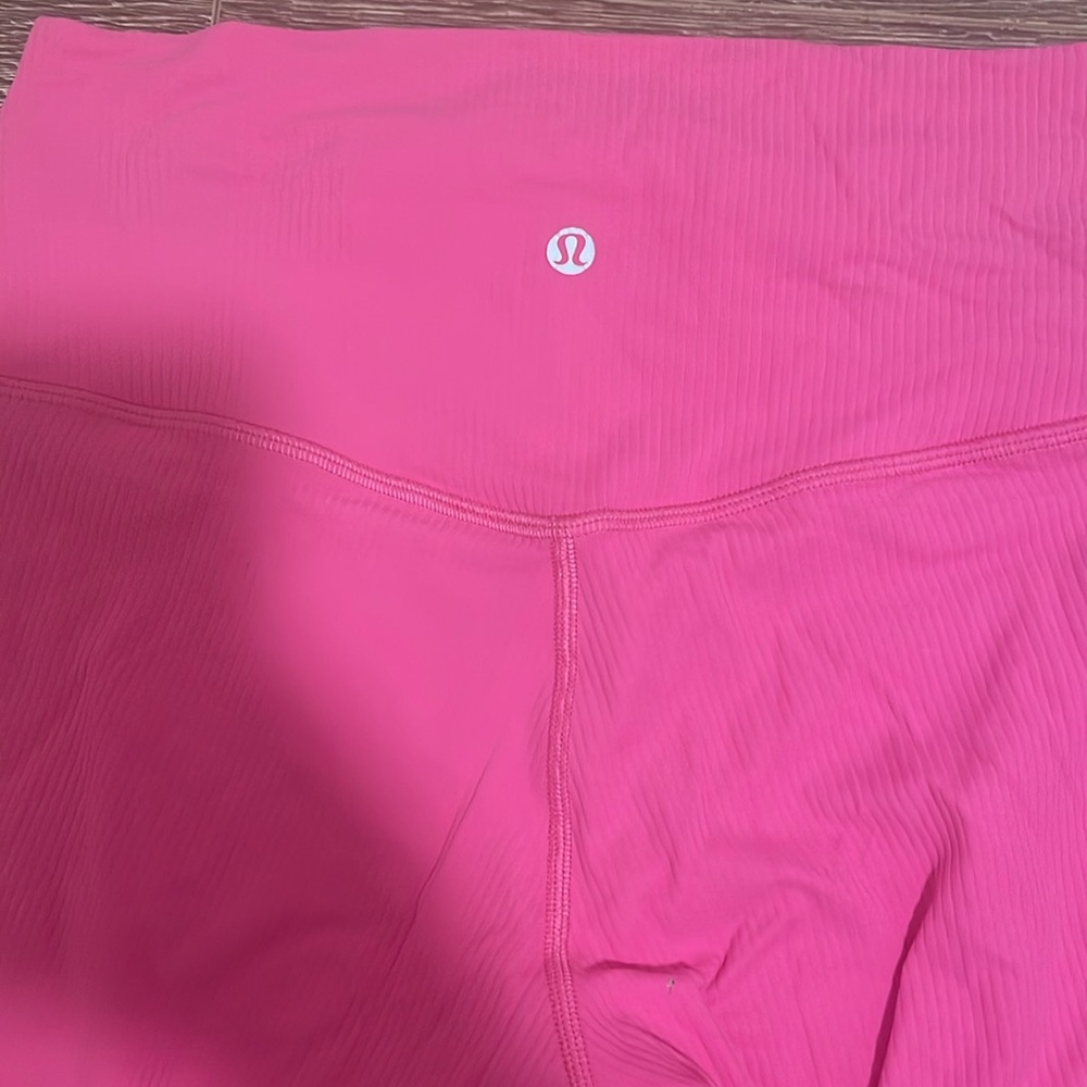 lululemon athletica Pink Ribbed Leggings - Picture 2 of 3